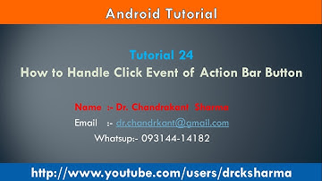 Click Event of Action Bar Button