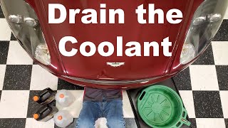 Draining the Engine Coolant from an Aston Martin DB9