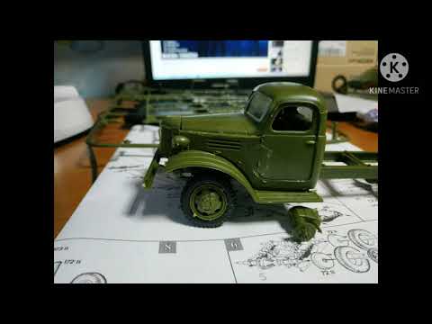 Сборка масштабной модели ЗИС 151 от производителя ZVEZDA