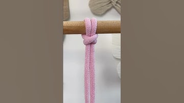Mounting Knot for Beginners #macrame #macramebasics #diy #macrameknot #macramebeginners #shorts #DIY
