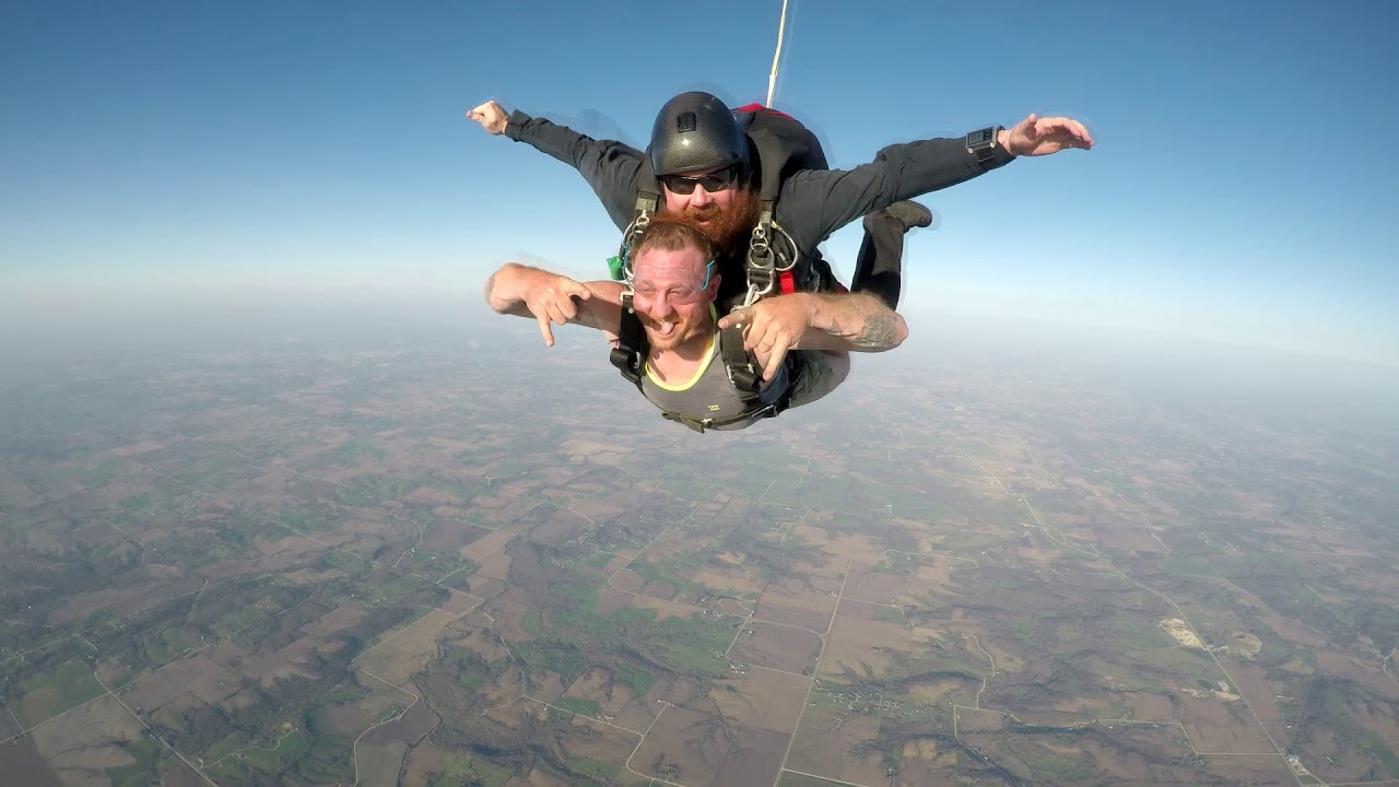 Zach Talraas Tandem Skydive with Des Moines Skydivers YouTube