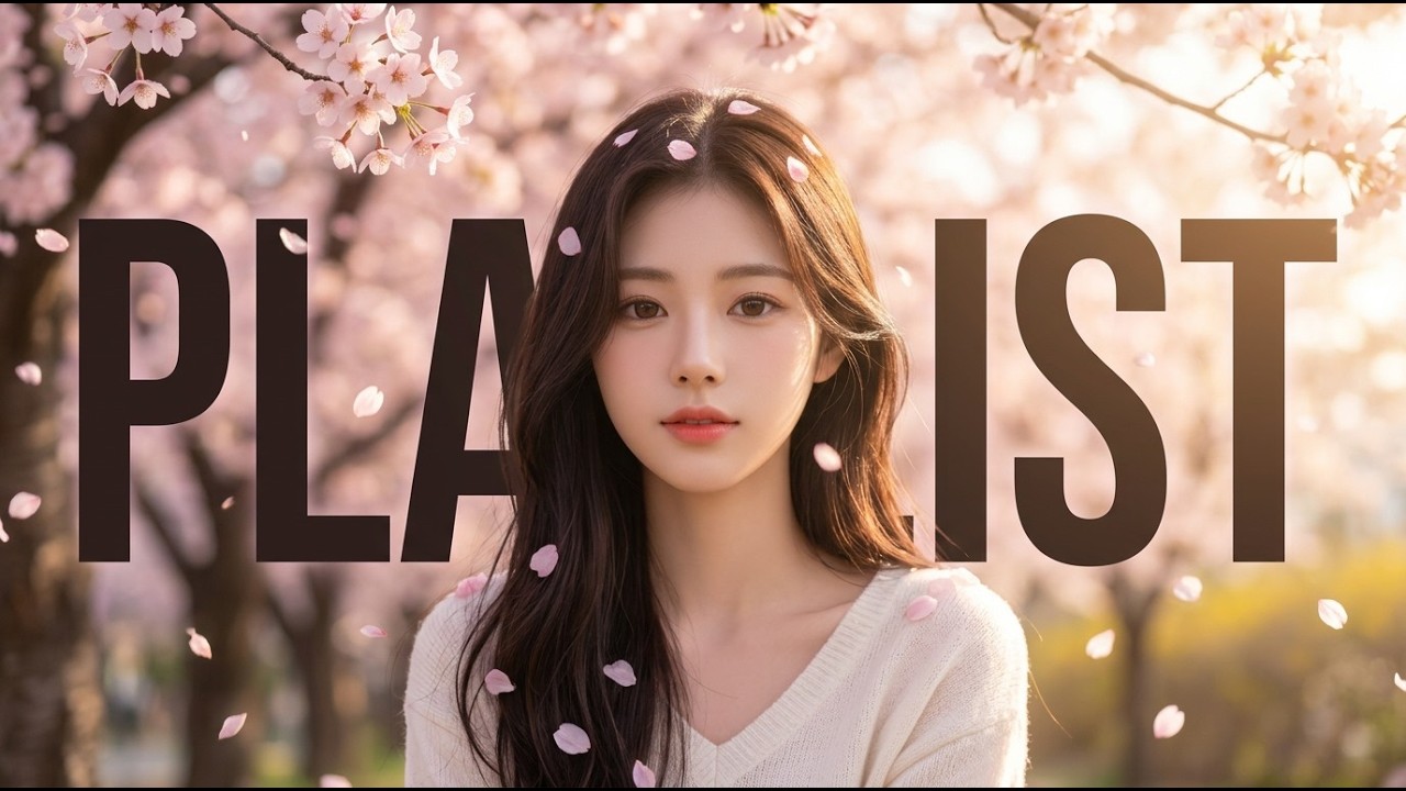 playlist 🌸 벚꽃 잎이 머리 위로 떨어지는 순간, 감성 충전 음악 | Spring & Lofi #카페음악 #공부음악 #집중음악 #휴식음악
