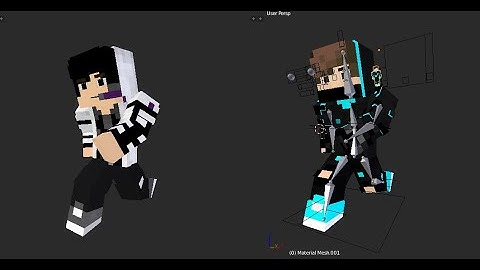 Run Cycle Tutorial (Minecraft animation tutorial Blender 2.79)