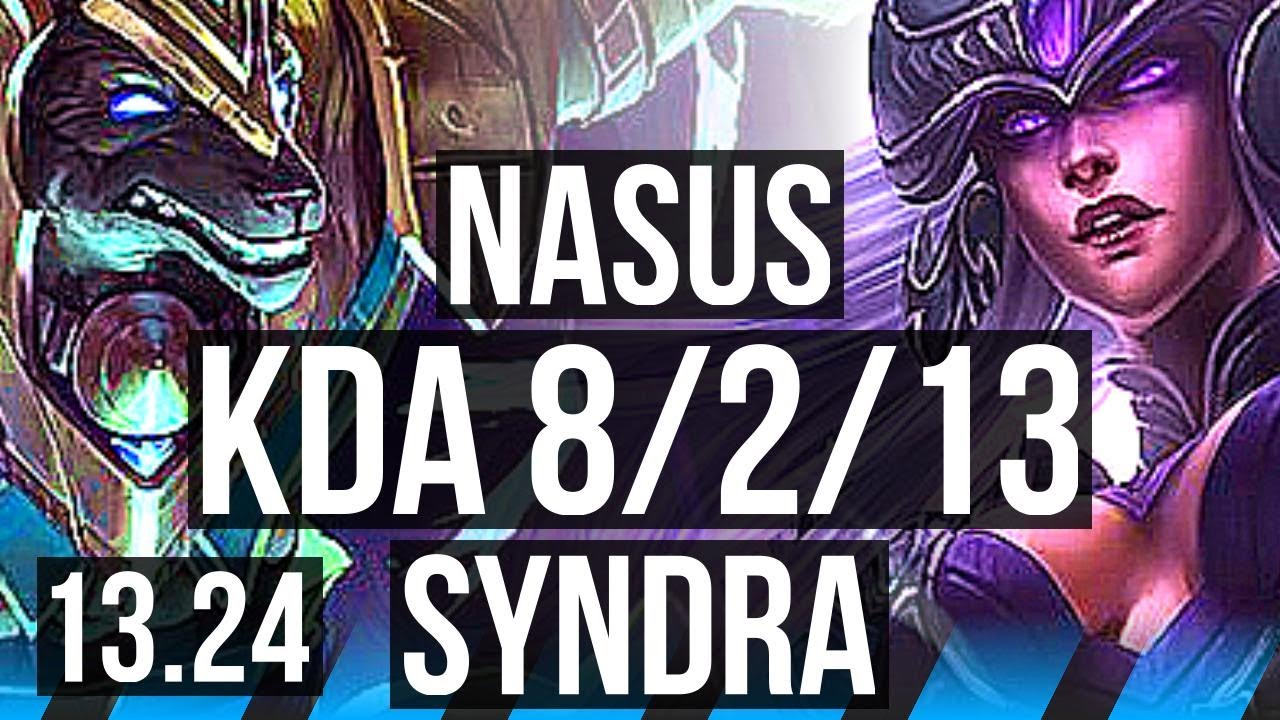 NASUS vs SYNDRA (MID) | 8/2/13, 1200+ games, Godlike | KR Master | 13.24