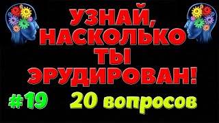 УЗНАЙ НАСКОЛЬКО ТЫ ЭРУДИРОВАН (ТЕСТ) #19 #викторина #quiz