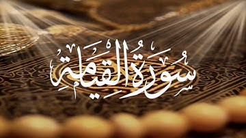 Holy Quran 75 Surah Al-Qiyamah(The Resurrection) Mishary Alafasy    القران الكريم سورة القيامة
