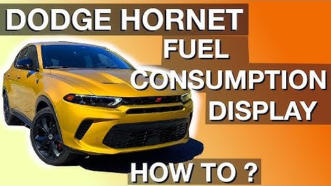 Displaying Fuel Consumption in Dodge Hornet Instrument Cluster (How to instructions)