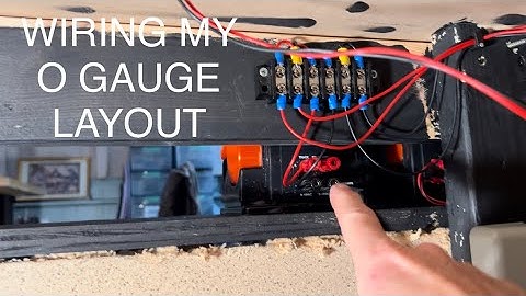 How I’m wiring my O Gauge Layout and a progress update