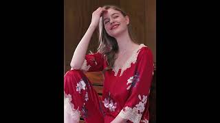 100% Pure Mulberry Silk Pajamas Set for Women - PandaSilk.com