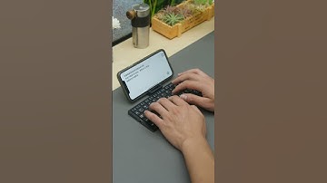 The mini foldable keyboard can be connected to your phone or tablet for office typing.