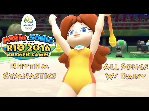 Mario Sonic At The Rio 2016 Olympic Games Rhythm Gymnastics All Songs W Daisy 
