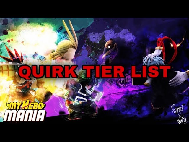 New Codes] Best Quirk in My Hero Mania Tier list! (Strongest