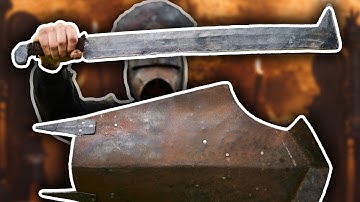 Het smeden van het Uruk-Hai zwaard en schild uit Lord of the Rings