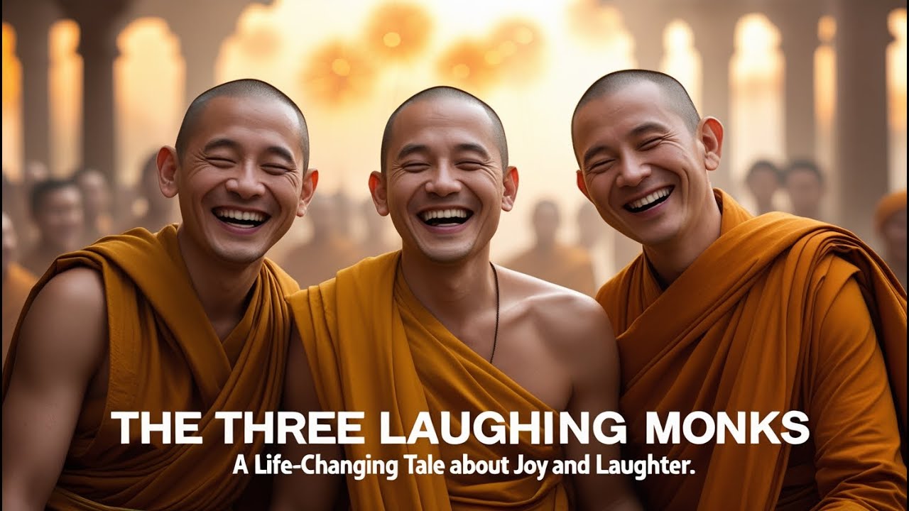 🌟 The Story of the Three Laughing Monks | A Tale of Joy, Laughter, and Life Lessons 🌟
