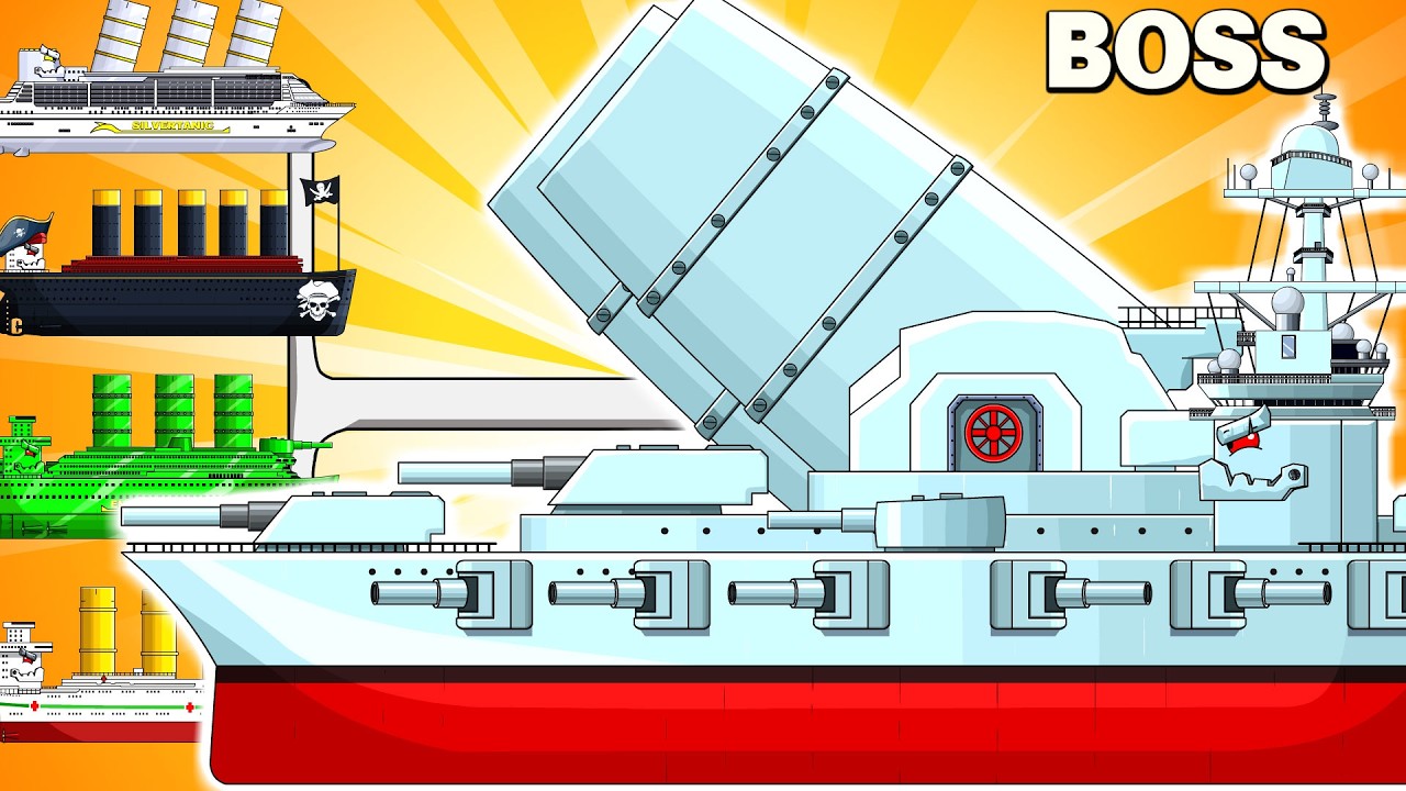 The NEW WARSHIP Missile Titan SUPER ROCKETS vs MEGA BOSS