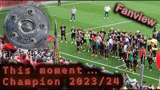 Bayer 04 Leverkusen is Champion 2023/24  Unbeaten the whole season  first GER team ever!