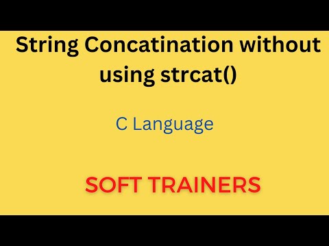 C6.9| String Concatination without using strcat() | C Language | for Beginners | Dr. Khaja Masthan