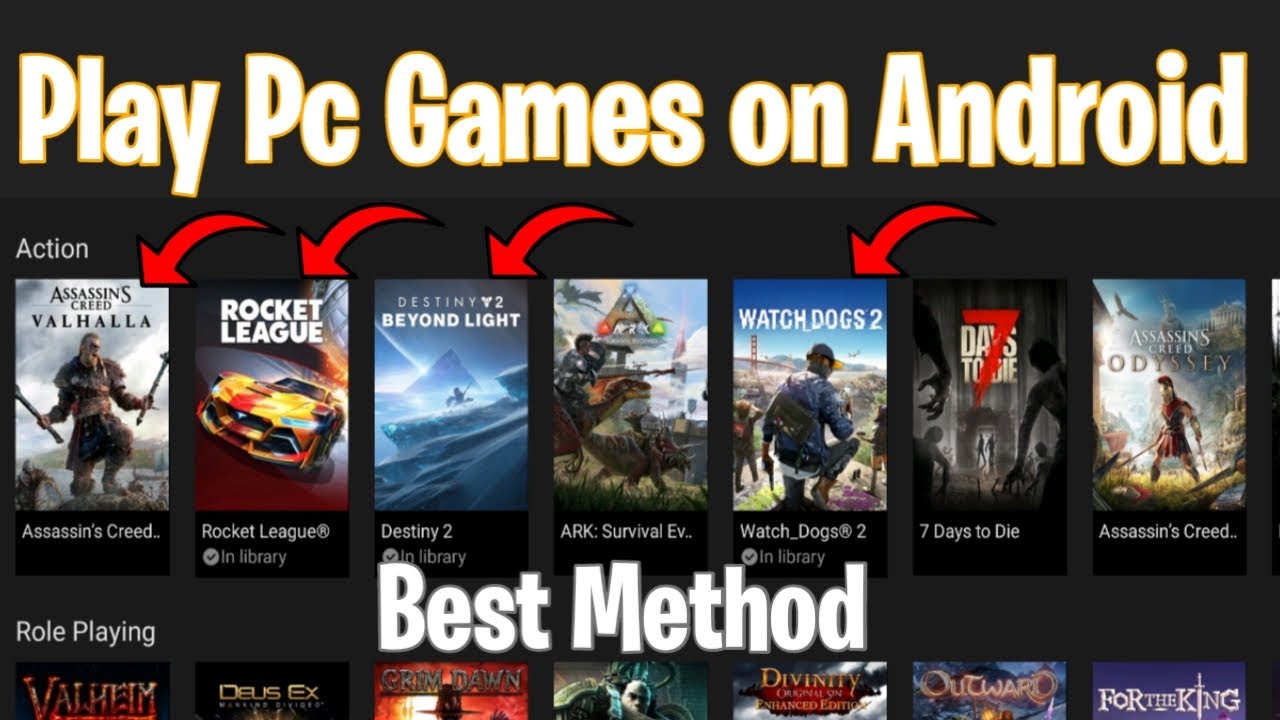 Play Pc Game On Android Cyberpunk 2077 and Many More | Best Way - YouTube