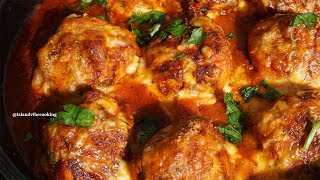 Today we're make meatballs with leftover turkey, hopefully you didn't
throw your turkey away just yet because these are swimming in a
supe...
