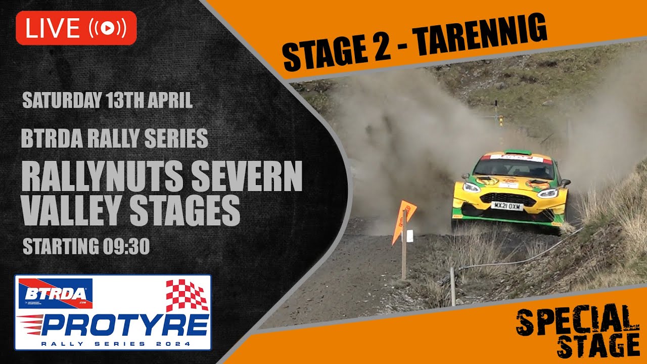 LIVE! Rallynuts Severn Valley Stages 2024 Stage 2 Protyre BTRDA