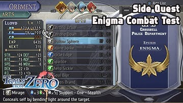The Legend of Heroes: Trails from Zero | Side Quest 13 - Enigma Combat Test