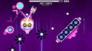 One bug in a Map Pack level!!! Geometry Dash - Hexagon Force V2 - by Findexi