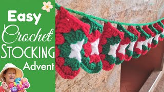 Crochet Christmas Advent Calendar Pattern  Mini Stocking