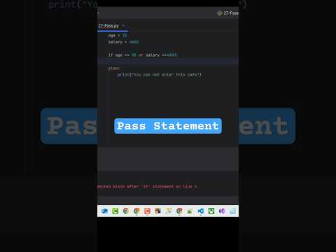 🔹 Python pass
