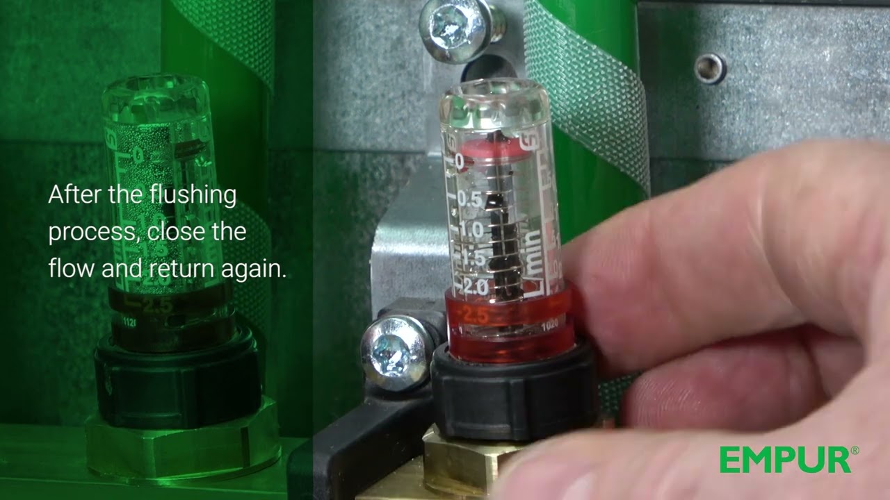 Instructions for flushing and venting the heating circuits of an underfloor  heating system - YouTube