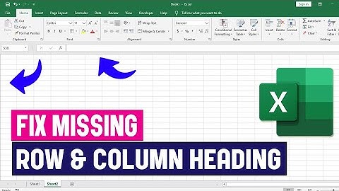 Herstel ontbrekende rij- en kolomkoppen in Excel | Hoe u Excel-koppen eenvoudig kunt herstellen