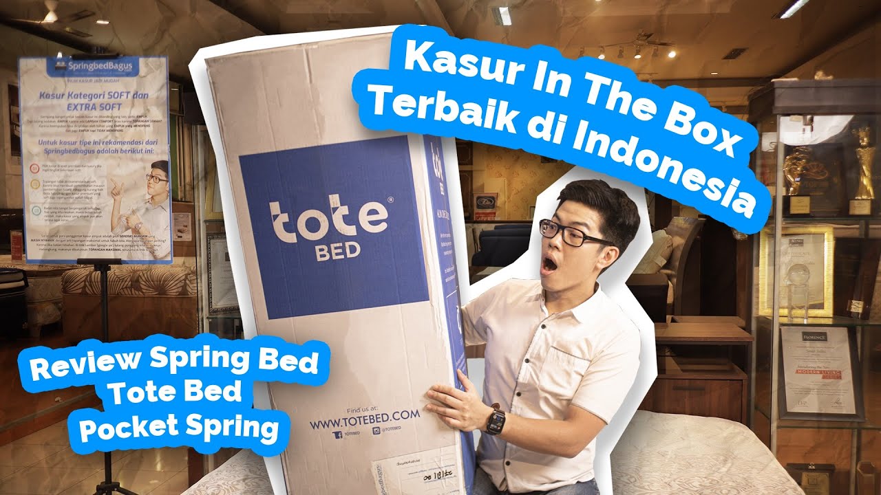 Unboxing Spring Bed In The Box - Review Kasur Tote Bed