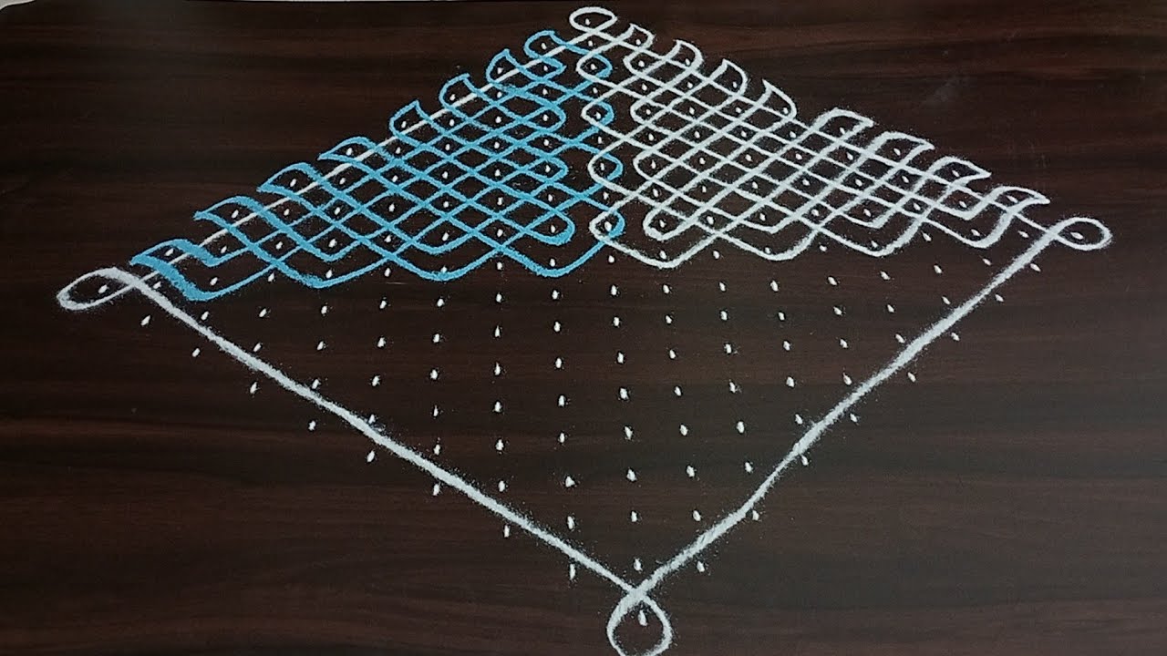 19dots Margazhi kolam Melikala, Chukkala muggulu Sikku, Neli kolam rangoli@Jayanthiravikumarart