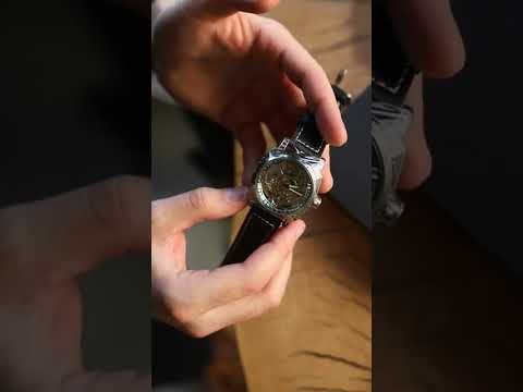 Чоловічий механічний годинник WishDoIt Baron Imperial Black Skeleton з автозаводом, 2 ремінці, 41 мм, видео 1