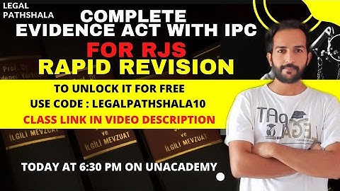 Complete EVIDENCE ACT WITH IPC RAPID REVISION FOR RJS