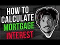 How to calculate your mortgage interest the money levels show whiteboard explanation