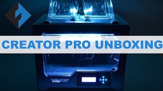 UNBOXING & FIRST PRINT - FLASHFORGE NEW CREATOR PRO