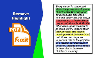 How to Clear All Highlighted Text in a PDF Instantly in Foxit PDF Editor