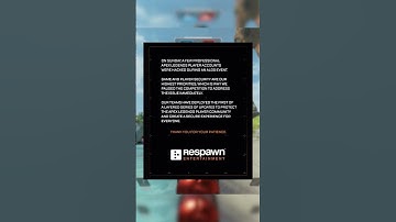 Respawn has FINALLY addressed the Apex Legends hacking situation #apexlegends #apex #algs #apexnews