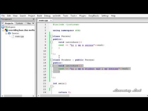 76   C++ Overriding Base Class Methods in Derived Class