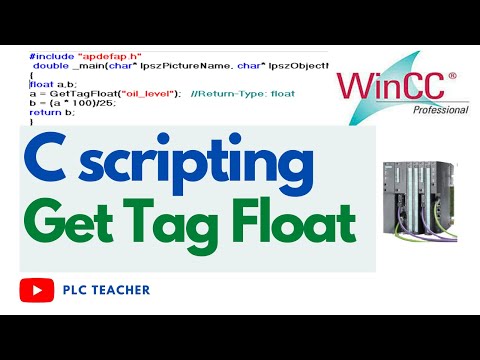 WinCC C script GetTagFloat Function | Manipulate PLC  data using C programming