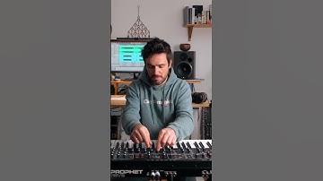New synth vibes. Wecome to the studio Prophet Rev2 🤍