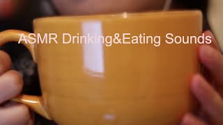 Fun& Satisfying ASMR Drinking Milk Tea and Eating Crunchy Bar with me QuietSpace ASMR