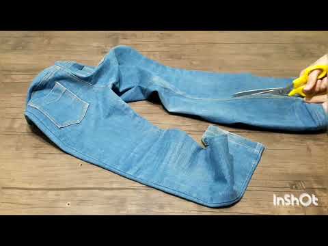        دوخت کیف با شلوار لی قدیمی اموزش