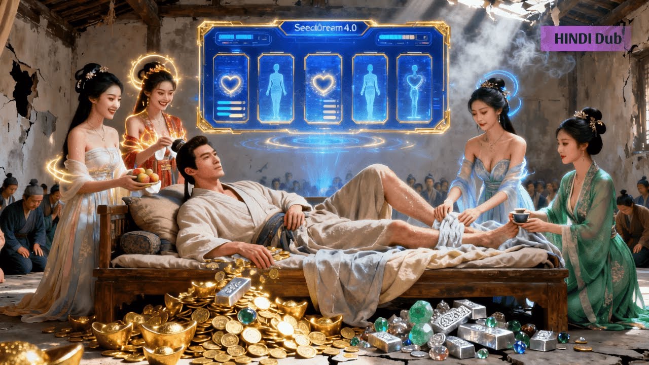 【Hindi Dub】😱 अकाल वर्ष में आलसी ग्रामीण जागा तंत्र, पाँच सुंदर भाभियों की ढाल बन अमीरी तक पहुँचा 🔥