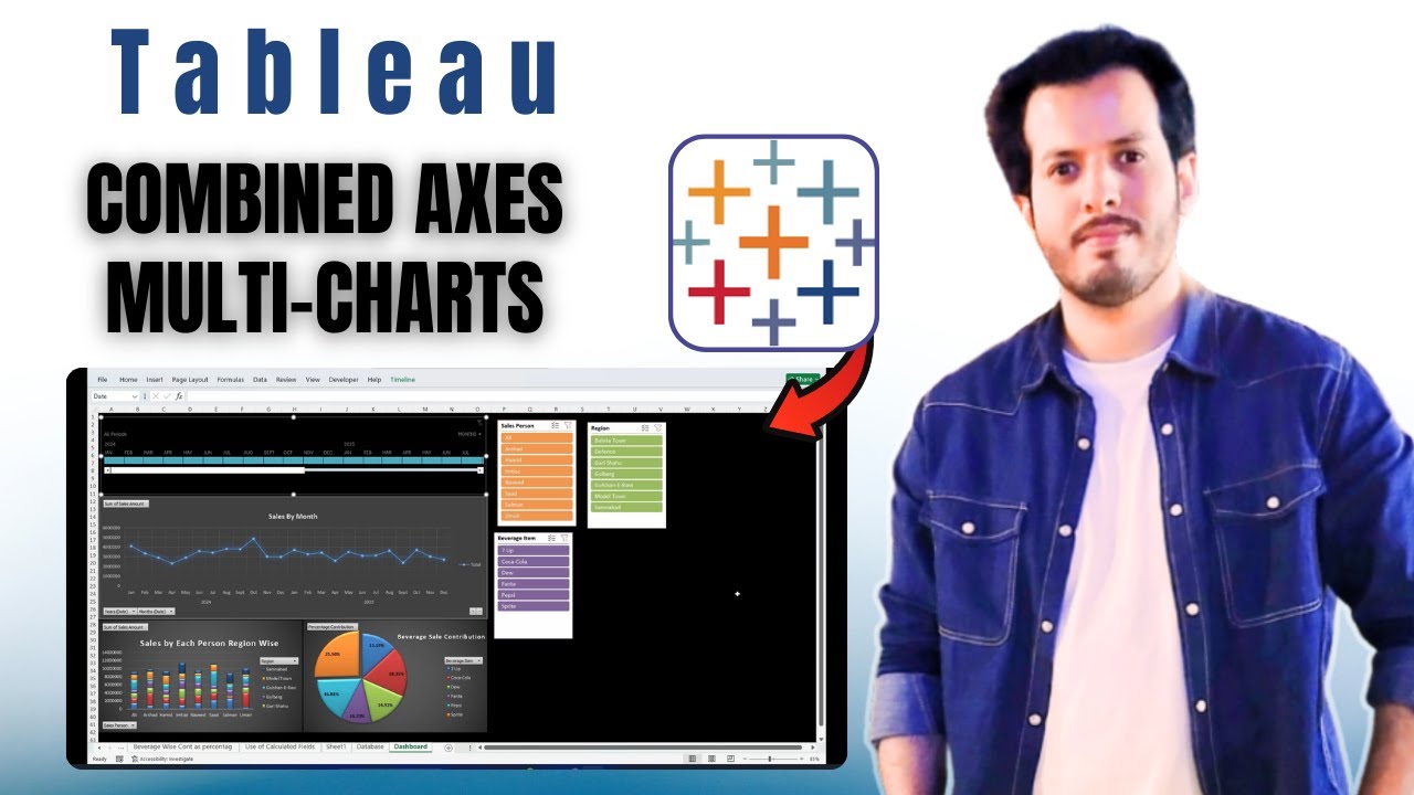 How to Add Multiple Measure Charts to One View in Tableau | Using ...