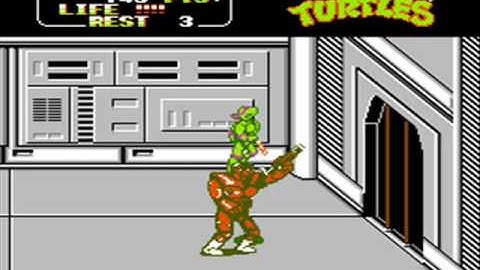 Teenage Mutant Ninja Turtles II - The Arcade Game for NES Video Walkthrough Part 8