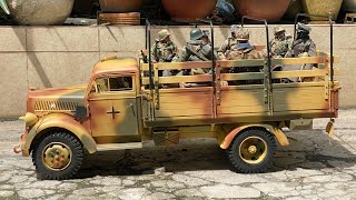 UNBOXING VIDEOS 1/6 SCALE OPEL BLITZ TRUCK - XE MÔ HÌNH OPEL BLITZ - WWII ACTION FIGURE