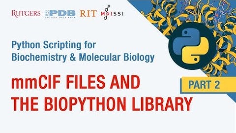Extracting data from mmCIF files using the Biopython library