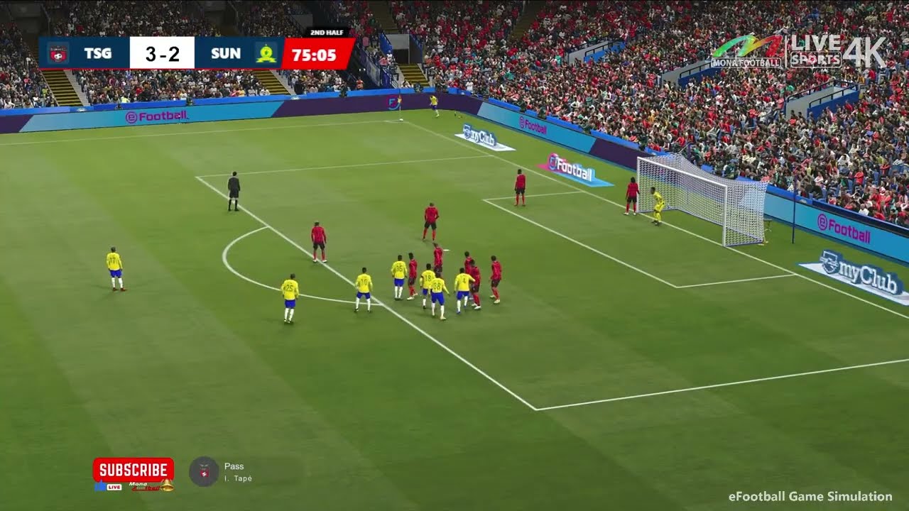 🔴Sundowns vs TS Galaxy | South Africa Premiership 25/26 | eFootball PES21 Simulation -2
