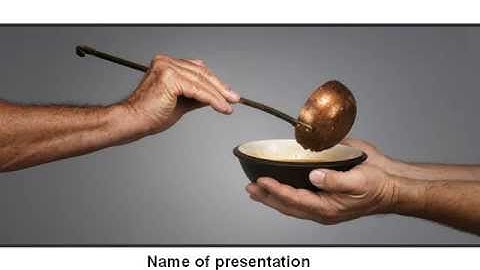 Helping The Poor PowerPoint Template by PoweredTemplate.com